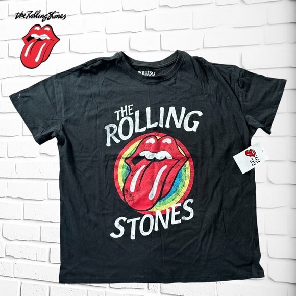 the Rolling Stones Tops - ROLLING STONES Established 1962 - Official Bravado Merchandise - RAINBOW